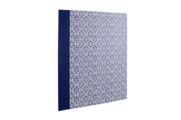 Blue folder A4 or A3 "Wastl", handmade, linen